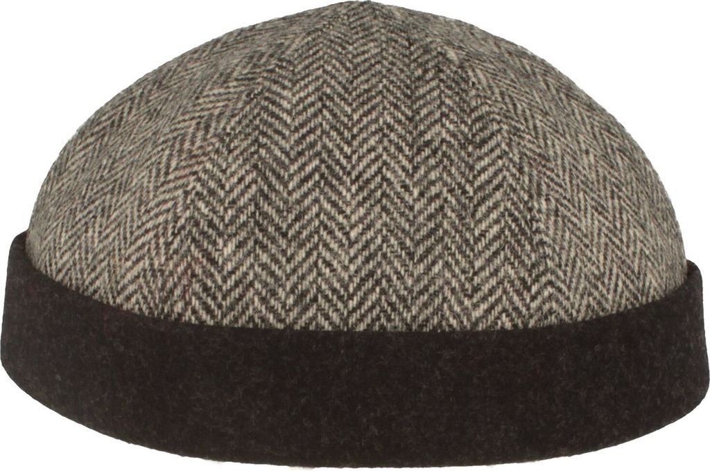 Bullani randlose handgefertigte Docker Cap aus Schurwolle