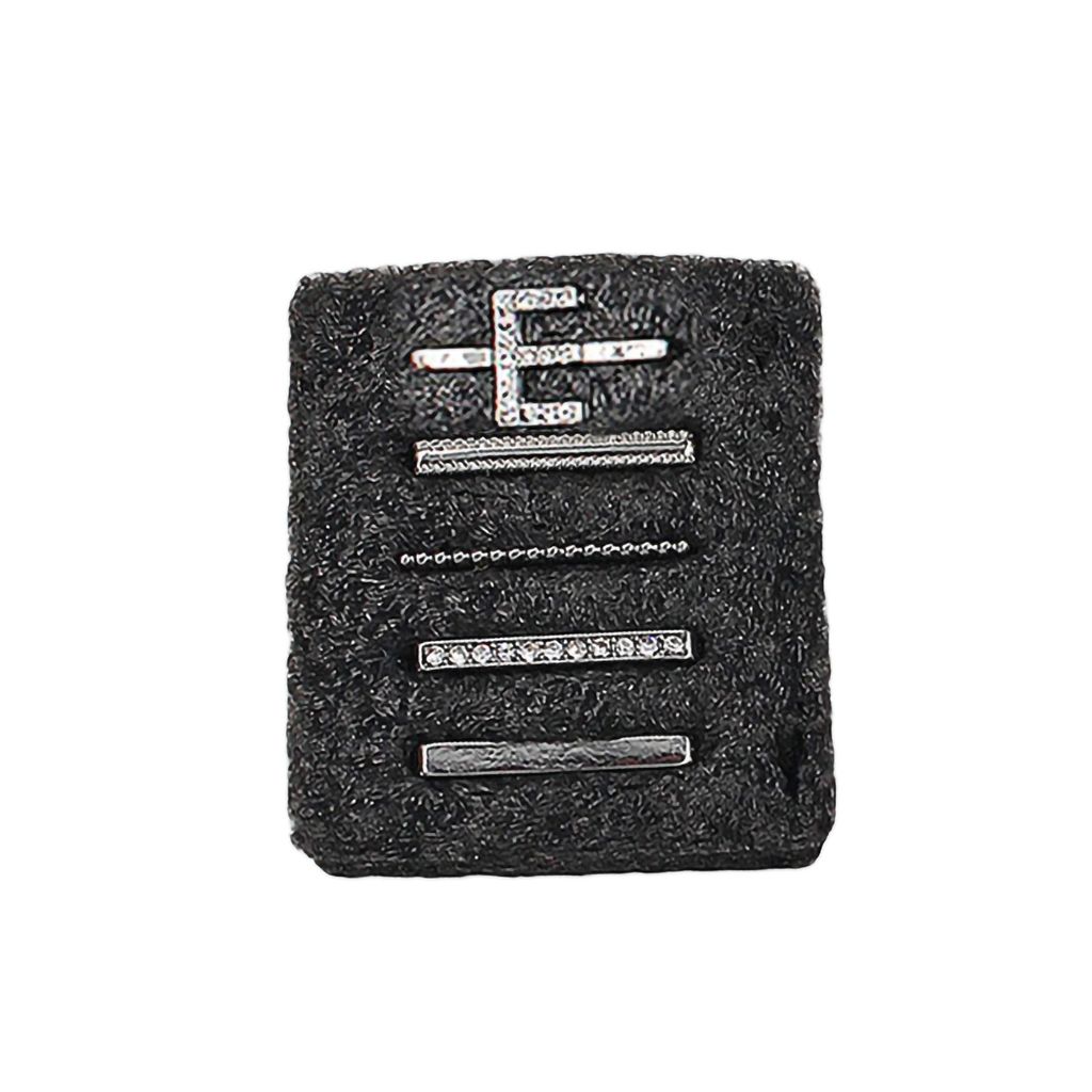 5 Teile/satz Uhr Band Schleife Multi-stil Poliert Charme Legierung Strass Mode Brief Uhr Armband Verschluss Ring Uhr Zubehör-Silber E