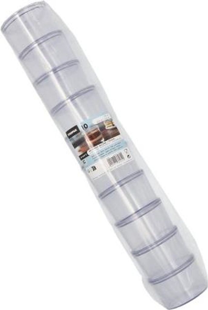 10 Mehrweg-Becher + Deckel rund 190 ml Ø 8 cm · 5,4 cm transparent "Cella"
