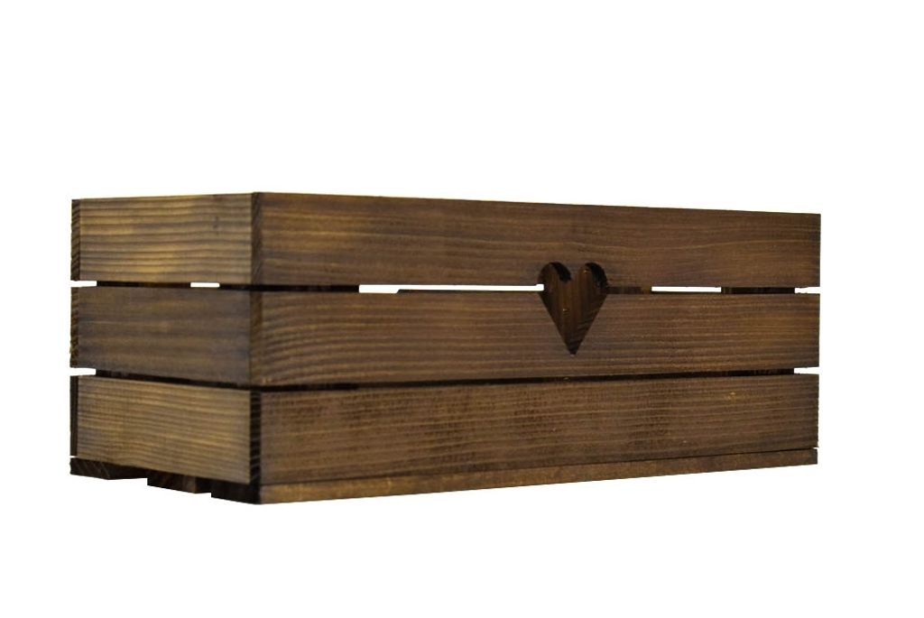 Jardiniera en bois, couleur marron, dimensions : 40 cm Image du produit 