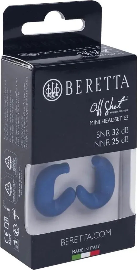 Protège-oreilles Beretta Mini Headset Bleu avec Réduction de Bruit 32dB - 3