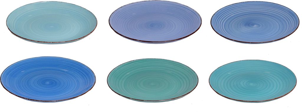 Speiseteller Studio Tavola Ocean Blue - ø 26.5 cm - 6 stück Produktbild 3