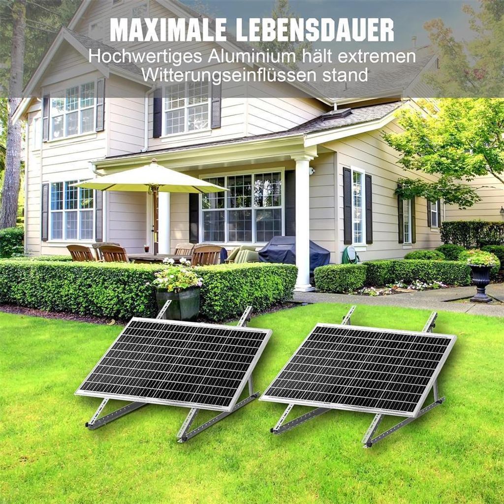 2er Set PV Halterung 118cm Verstärkter Solarmodul Produktbild 10