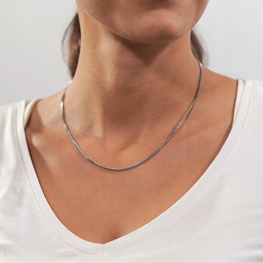 Trendor 70739 Collier à maillons Panzer Argenté 45 cm pour Homme et Femme