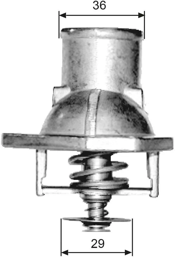 Thermostat de rechange pour Opel Vectra B J96 - GATES TH15182G1 OE