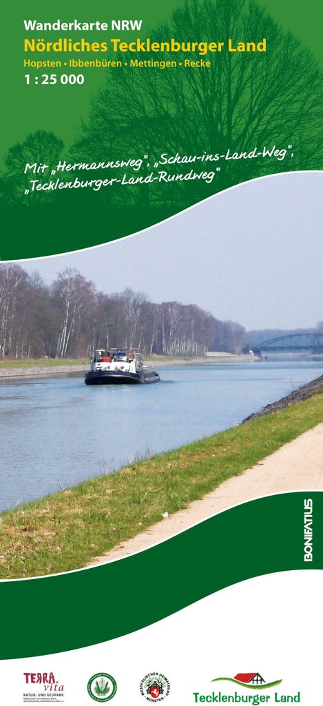 Wanderkarte NRW: Nördliches Tecklenburger Land 1 : 25 000