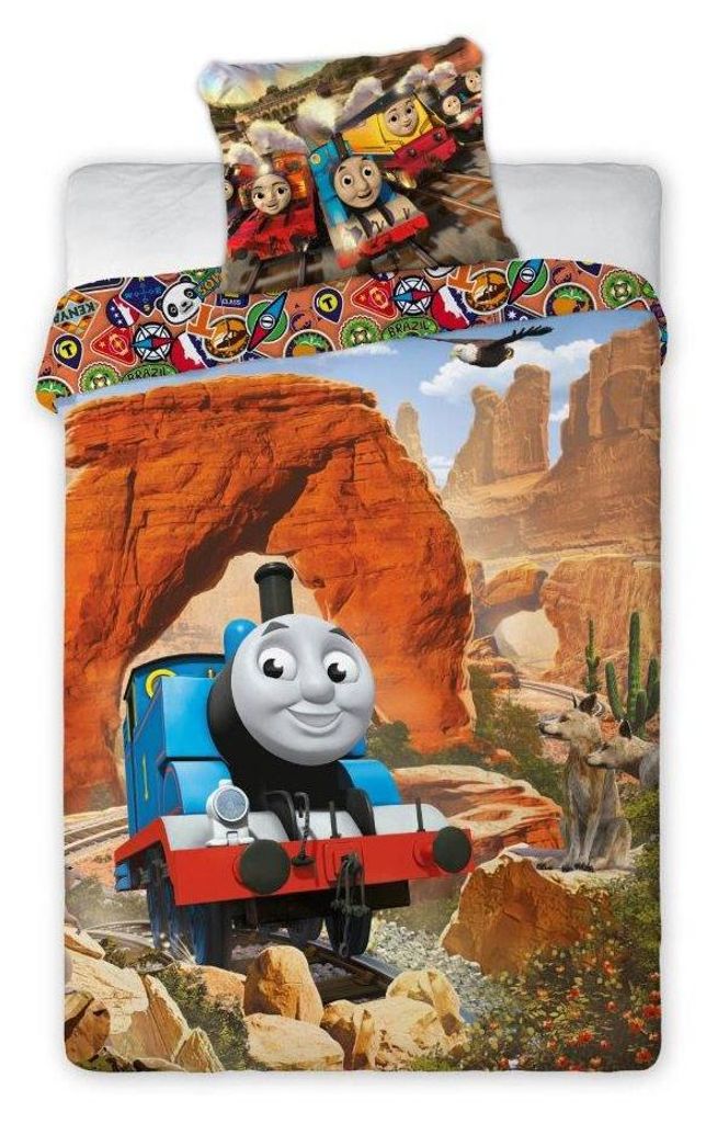 Kinderbettwäsche Lokomotiva Tomas 160X200+70X80cm Produktbild 