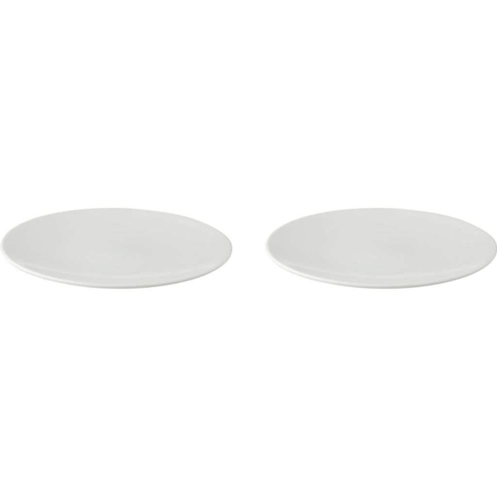 Palmer White Delight, Teller flach, Ø 25 cm, 2 Stück, weiß Porzellan