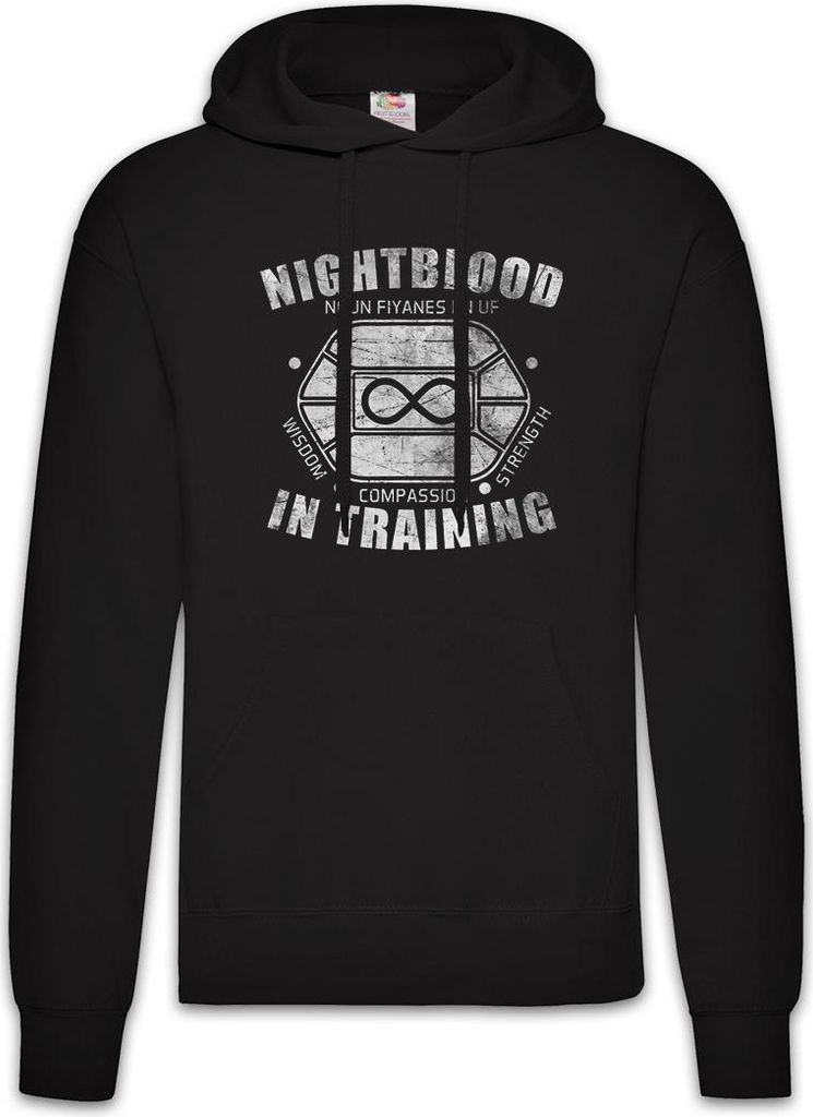 Urban Backwoods Nightblood In Training, Herren Hoodie, Farbe: Schwarz, Größe: S