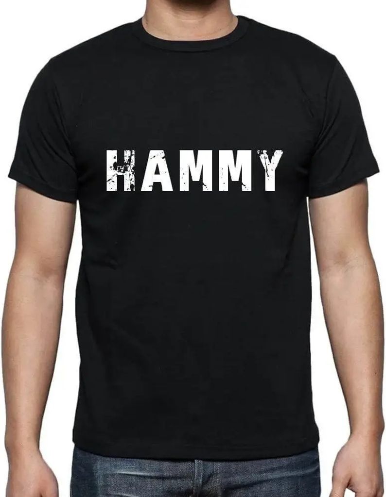Herren Grafik T-Shirt Hammy Öko-Verantwortlich Vintage Jahrgang Kurzarm Lustige Druck Geburtstag Geschenk Mann