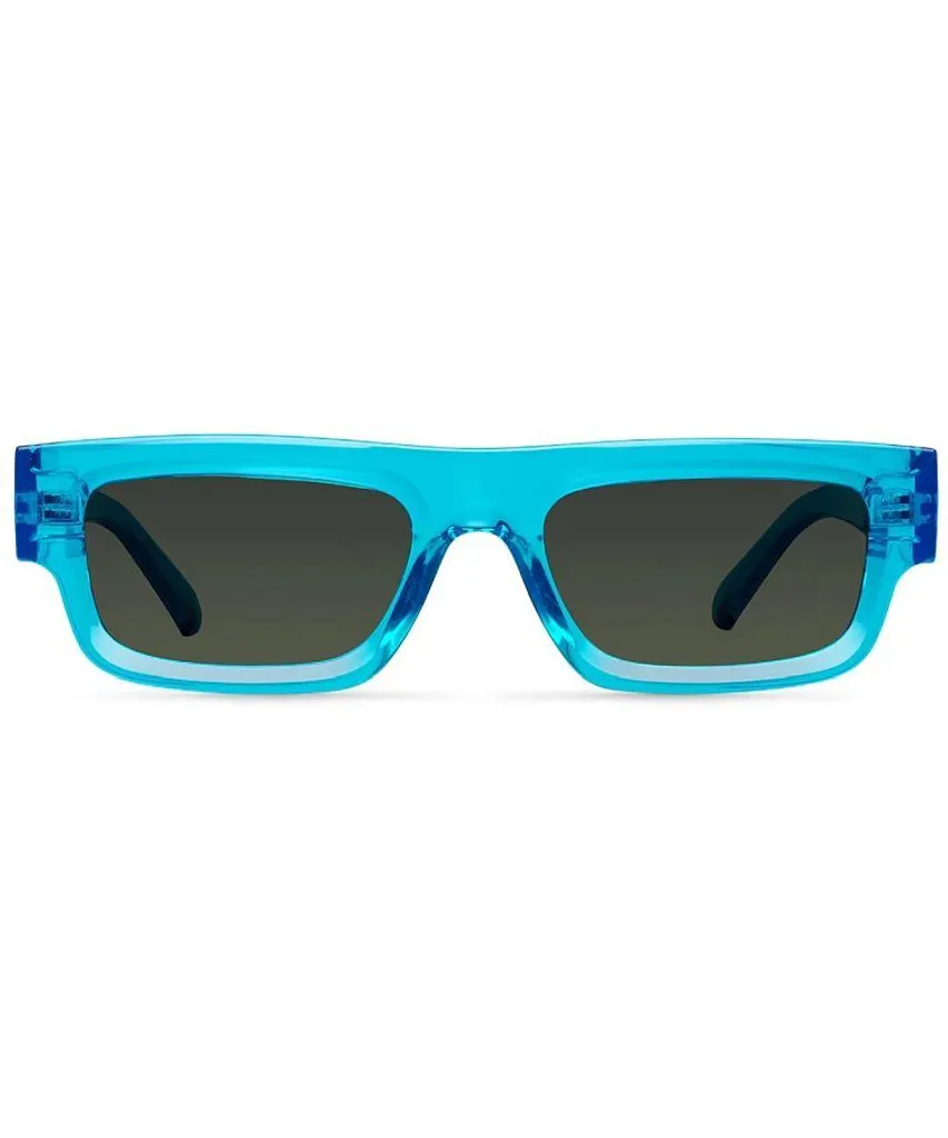 Lunettes de soleil unisexes Meller Kito Cyan Olive au style vintage