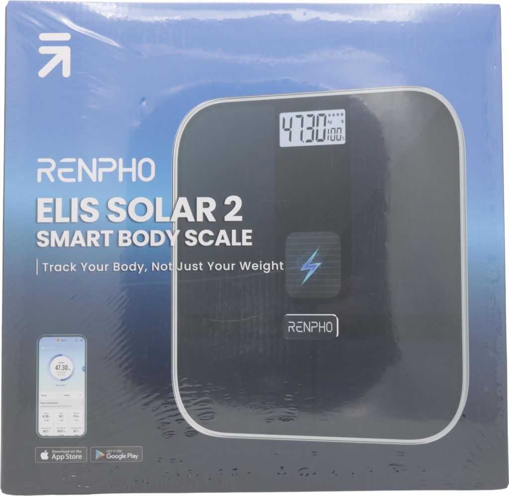 Renpho Elis Solar 2 Smart Body Scale Schwarz Produktbild 