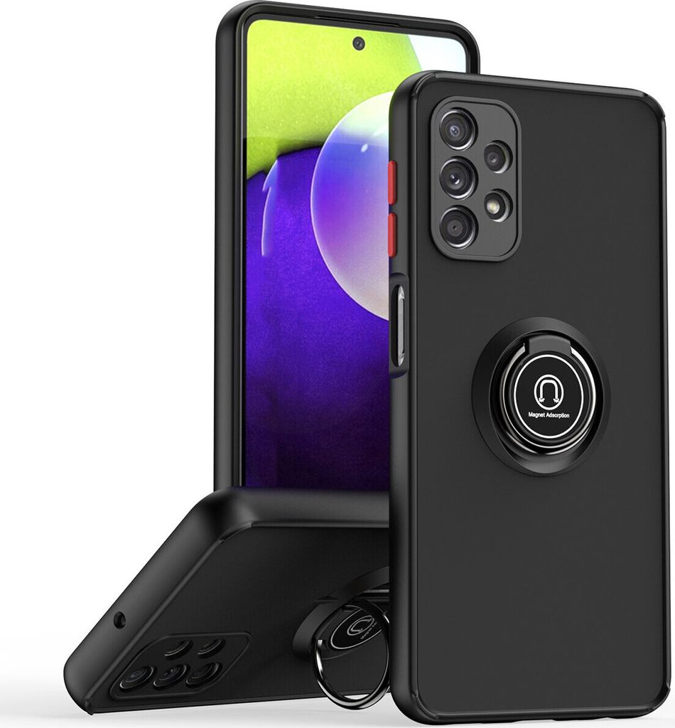 Samsung A32 5G Hülle, Ring Halter Ständer Matte Transluzent Produktbild 