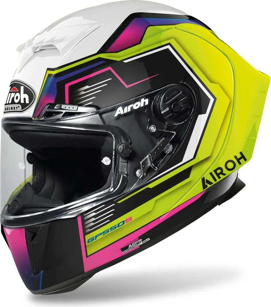 Casque Moto Intégral Racing Airoh GP 550 S Rush XL 2023 Coloris Brillant