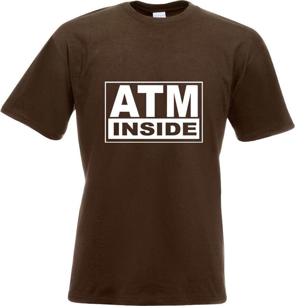 Kiwistar - T-Shirt - Chocolate - ATM Inside Motiv Bedruckt Funshirt Design Print - mit Motiv Bedruckt - Funshirt Design - Sport - Freizeit - Herren...