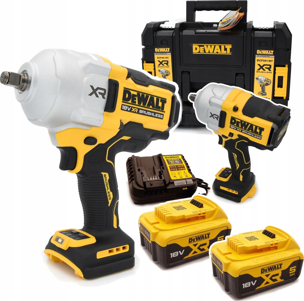 Dewalt Dcf961P2 1/2" Bürstenloser 18V-Schlagschrauber 2373Nm Satz Mit 2X5.0Ah