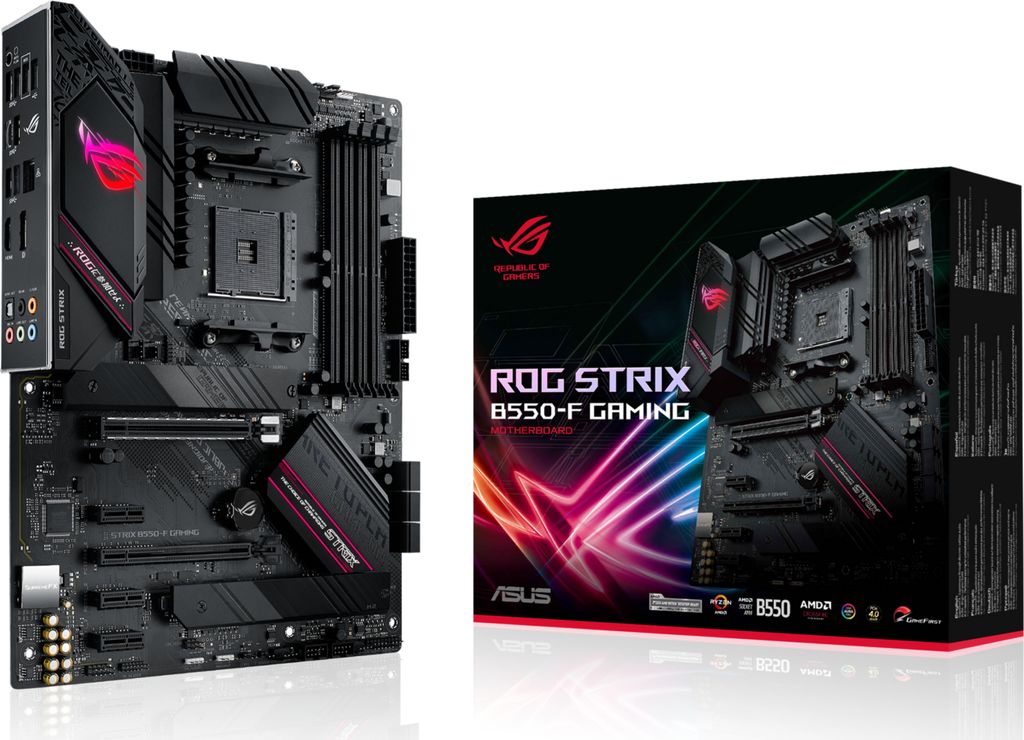 ASUS ROG STRIX B550-F GAMING - Motherboard - ATX - Socket AM4 - AMD B550 Chipsatz - USB-C Gen2, USB 3.2 Gen 1, USB 3.2 Gen 2 - 2.5 Gigabit LAN - On...