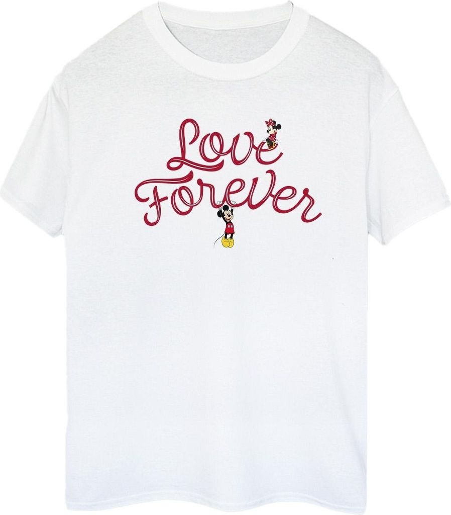 Disney - "Love Forever" T-Shirt für Damen BI38838 (M) (Weiß)