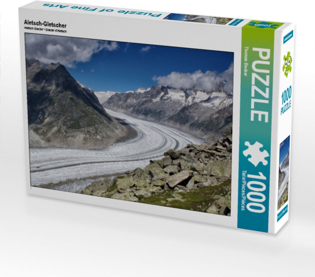 Calvendo Aletsch-Gletscher 1000 Teile Puzzle quer 640x480mm, Becker Thomas; 7303767