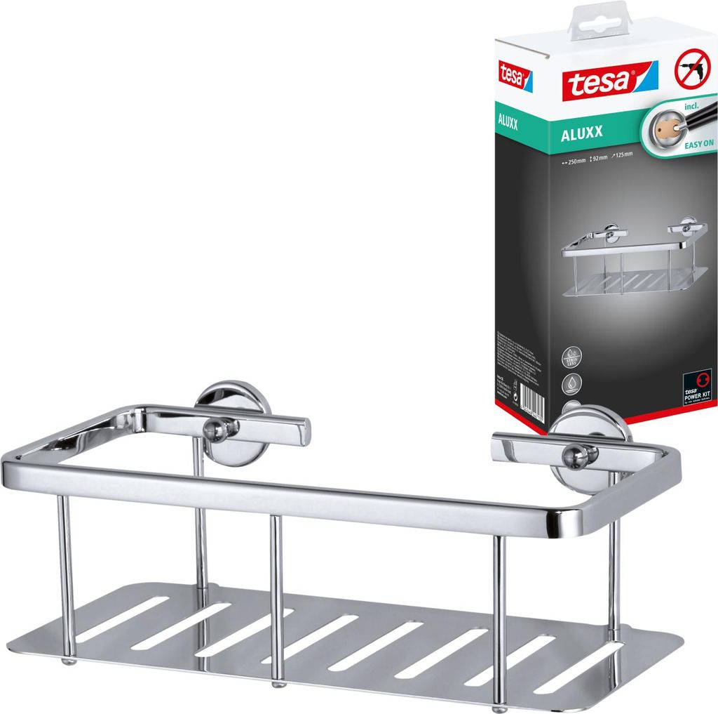 tesa Duschregal Duschablage Duschkorb Seifenkorb Badregal Produktbild 