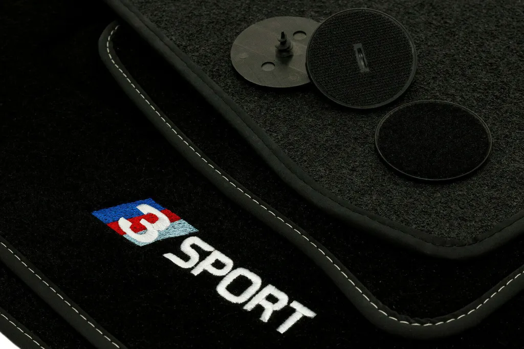 Set 4 Tappetini BMW Serie 3 F30 F31 (2012-2018) Velluto Sportivo - 1