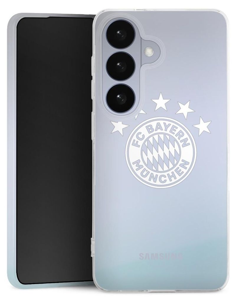 DeinDesign Slim Hülle für Samsung Galaxy S26 Silikon Case Ultra Dünn Handyhülle FC Bayern München FCB transparent