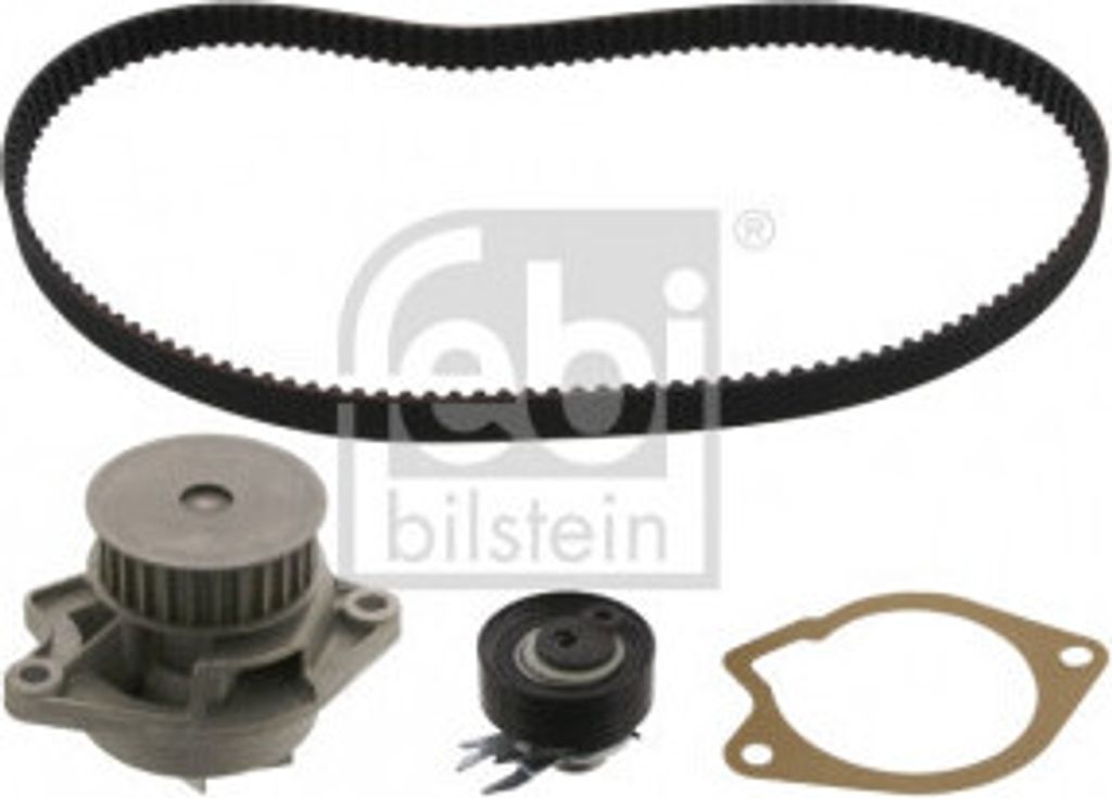 FEBI BILSTEIN 45136 - OE 030 198 119 A Wasserpumpe + Zahnriemensatz für Polo (6V), Polo (6N), Lupo (6E1, 6X1), Ibiza (6K), Cordoba (6K), Arosa (6H)