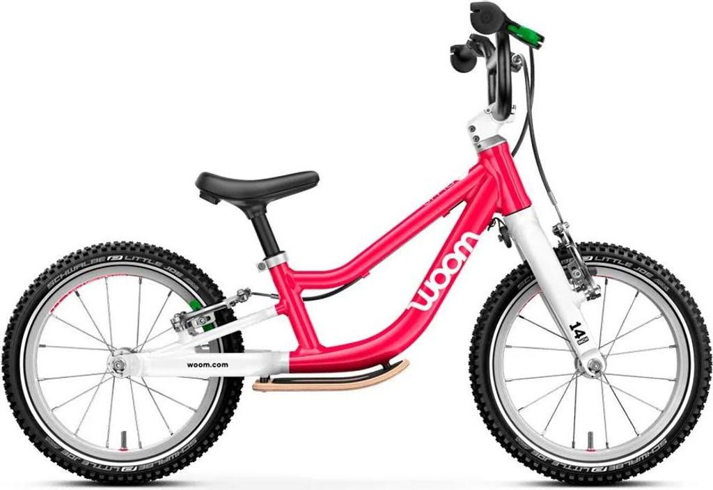 WOOM GO 1 Plus, Balance-Bike, Kinder, Unisex, Senkrecht, Aluminium, Schwarz, Pink, Weiß
