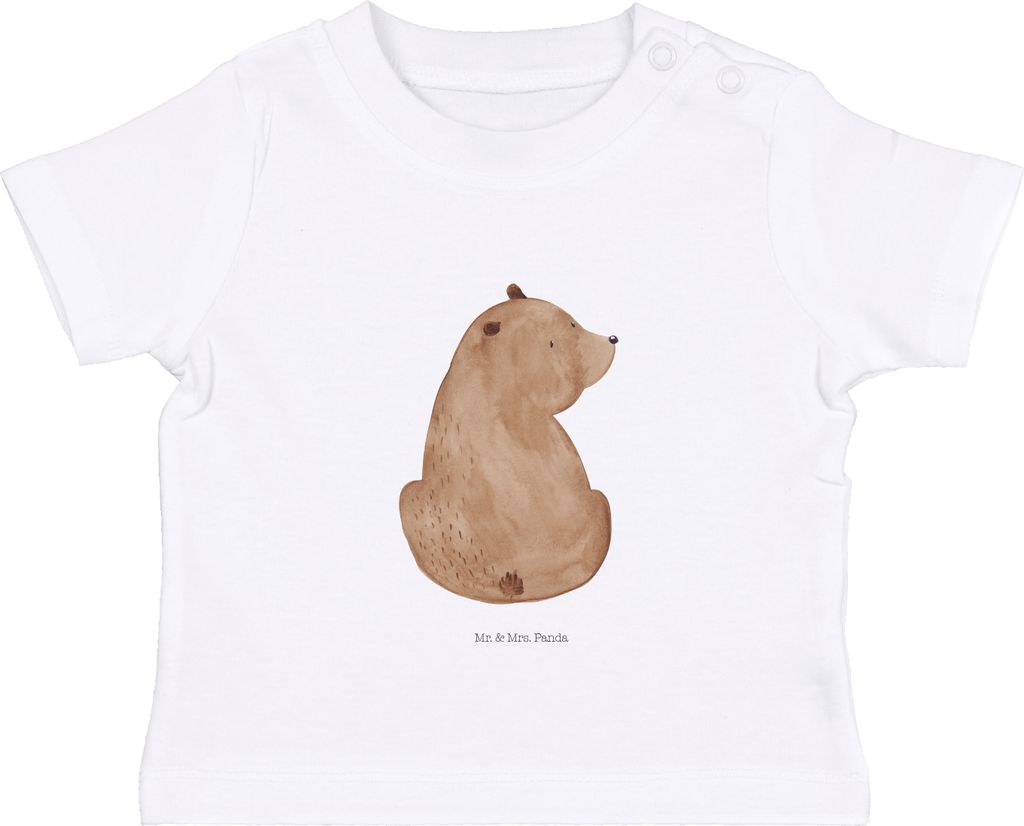 Mr. & Mrs. Panda Babyshirt Bär Schulterblick 6. - 12. Monat Produktbild 