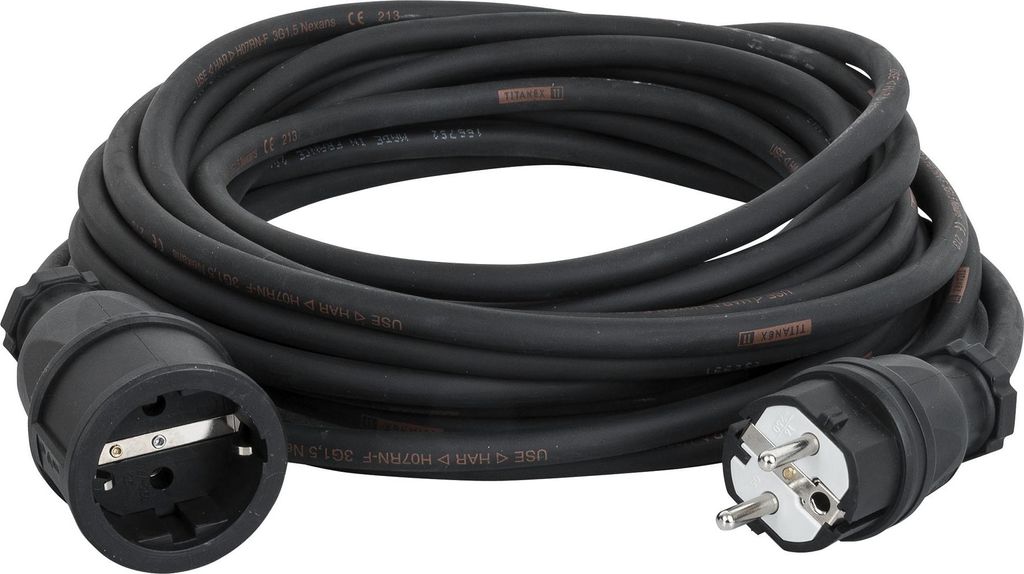 DAP Extension Cable Schuko/Schuko Titanex with PCE 3x 1.5 mm² 15 m