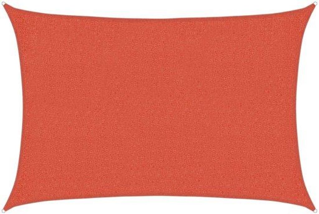 Terracotta Rechthoekige Schaduwdoek - 2 x 2.5 m - HDPE - 90% UV-Schutz - Wasser- und Winddicht - Sonnenschirm