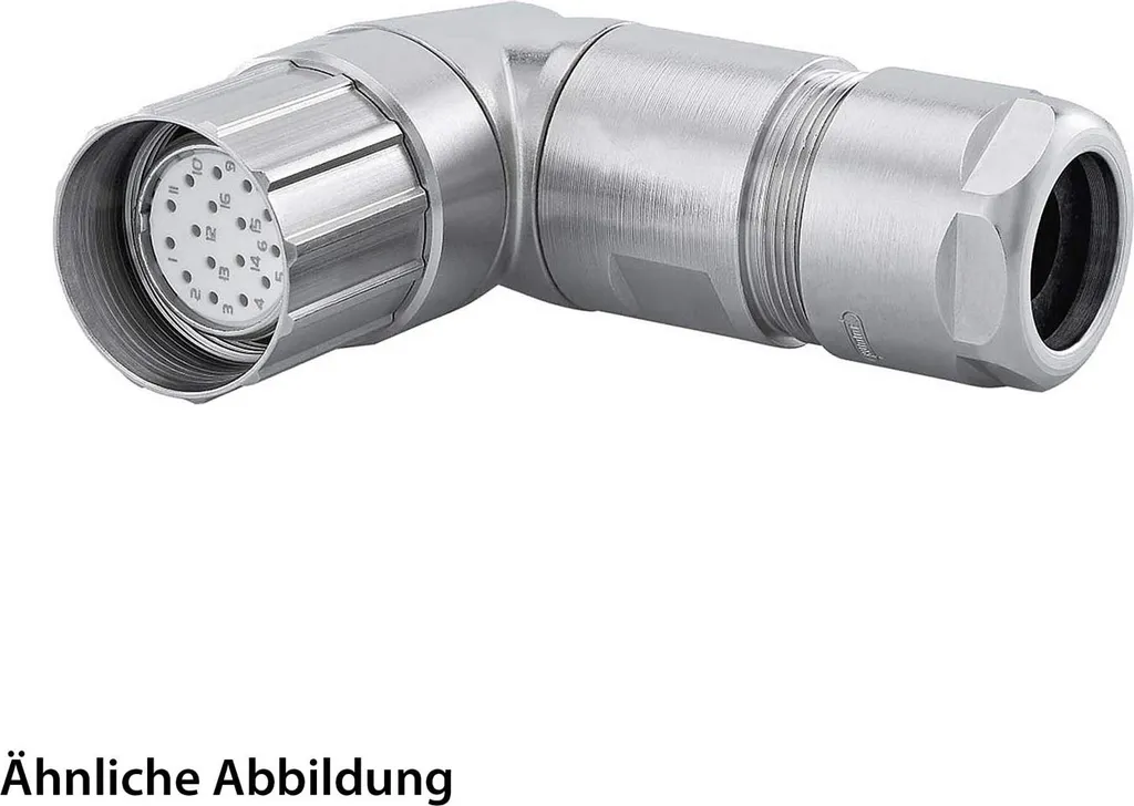 SET HUMMEL incl. contatti M23 Connettore cavo segnale EMC, inserto a saldare angolato Numero di poli 16 poli, presa girevole