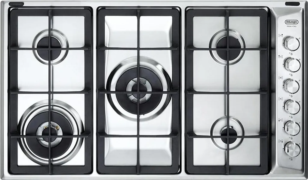 De'Longhi PLI 59D GHD Table de cuisson gaz 86 cm en acier inoxydable