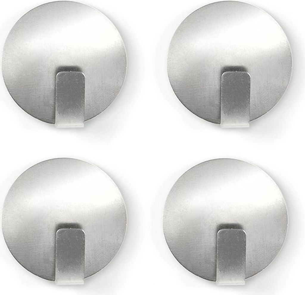 4 Magnethaken Edelstahl SOLID für Magnettafel Kühlschrank Pinnwand Whiteboard Memoboard Magnete [MM4615]
