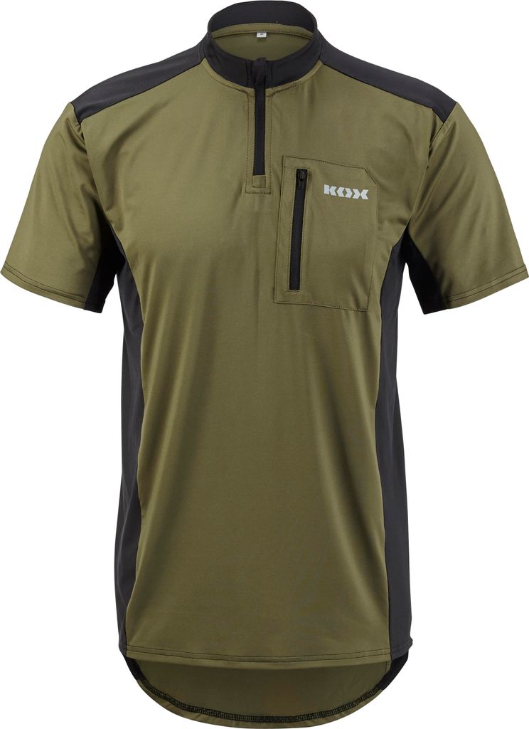 KOX Funktionsshirt Kurzarm Olivgrün Größe M