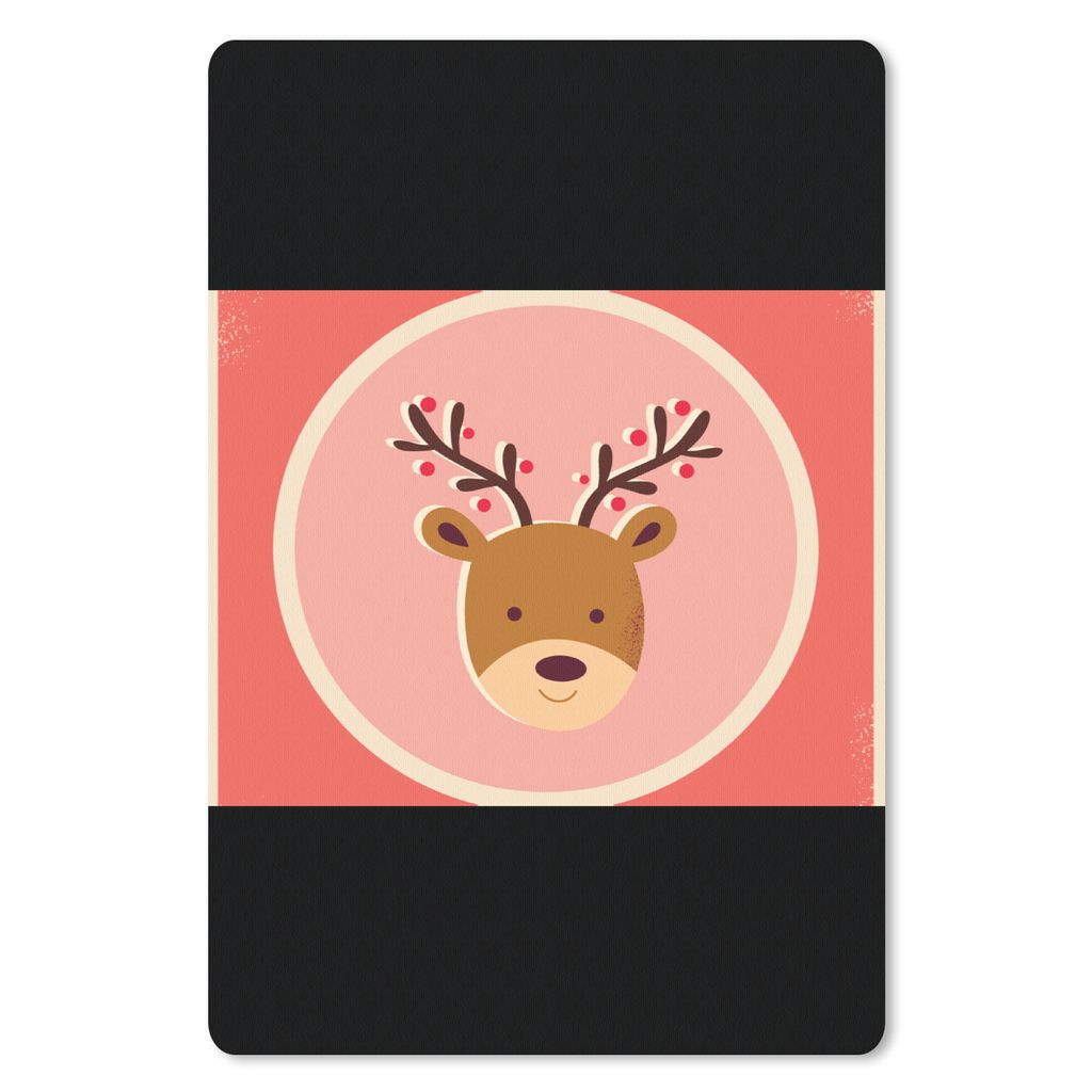 MuchoWow® Mauspad Mousepad Rentier - Zitate - Weihnachten - Produktbild 