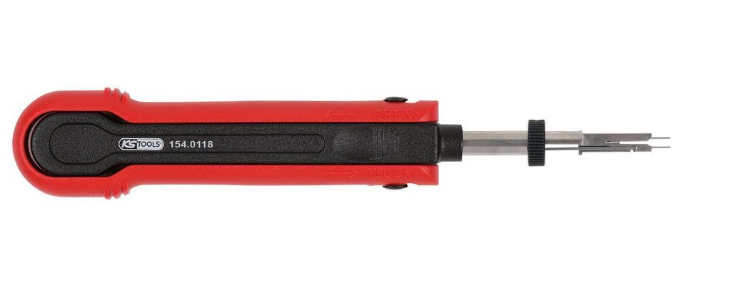 KS Tools Entriegelungswerkzeug für Flachstecker/Flachsteckhülsen 2,8 mm (KOSTAL SLK), 1-fach verstellbar
