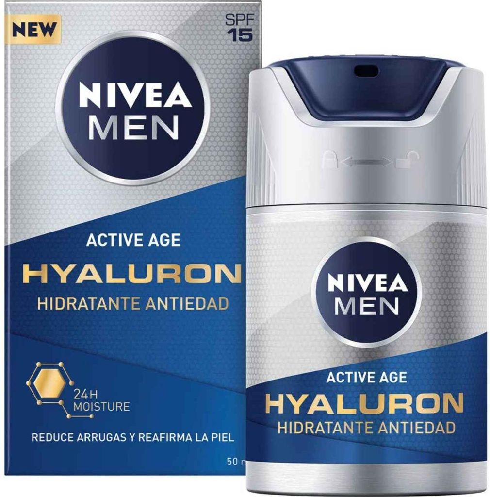 NIVEA Men Active Age Hyaluron, Mężczyźni, 50 ml, Krem, Zdjęcie produktu 