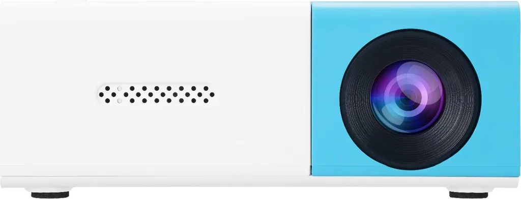 Proiettore Portatile YG300S 3D Home Cinema | Kit 5 Unità Bianco Blu