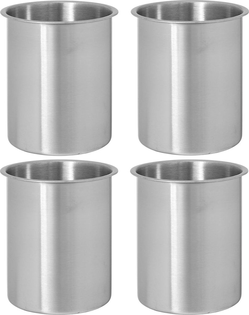 Moritz 4x Edelstahl Dose für Ethanol 500 ml Bioethanol Brenngel Dose Tischkamin Tischfeuer Kamin