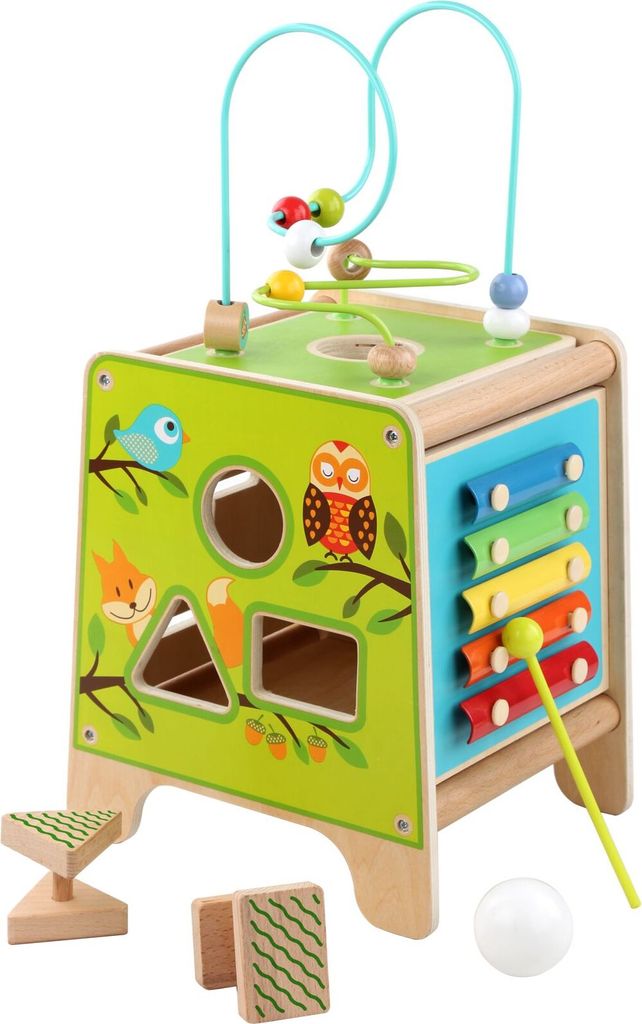 Lucy & Leo 187 Drevená motorizovaná kocka 5v1 s xylofónom Obrázok produktu 