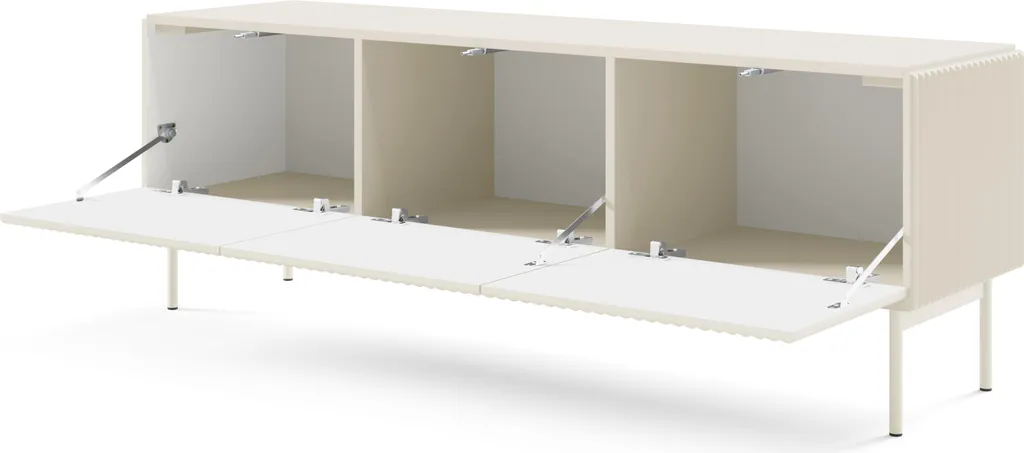 Meuble TV Cachemire 147 cm : Solution Rangement Câbles et Salon Chic