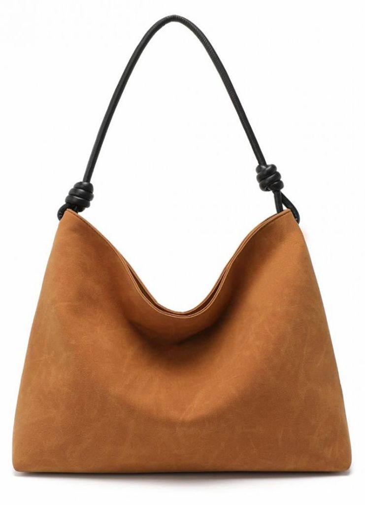 Braune Hobo-Tasche mit Schulterriemen von Otess