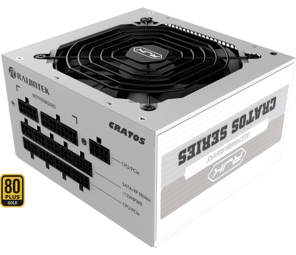 Raijintek CRATOS 1000 BLANC ATX 3.0 - Alimentation Silencieuse et Stable