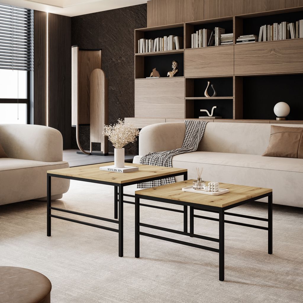 Idohome - Moderner Couchtisch FORMA 2in1 70/60 cm, für das Produktbild 