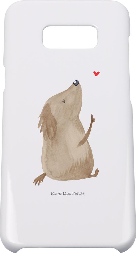 Mr. & Mrs. Panda Samsung Galaxy S8 plus Handyhülle Hund Liebe - Weiß - Geschenk, Hunde, Handy, Cover, Hülle, Case, Herz, Sprüche