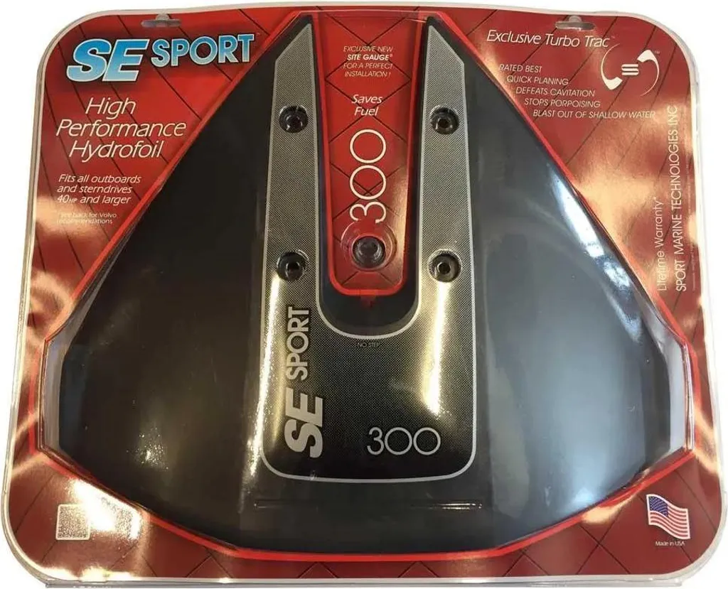 Stop Cavitation avec l'Hydrofoil SE Sport 300 Noir Moteur 40-350 CV