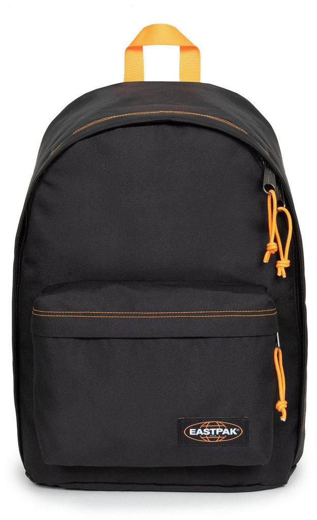 EASTPAK Schulrucksack Rucksack mit Laptopfach Out of Office 27L Kontrast Mango schwarz