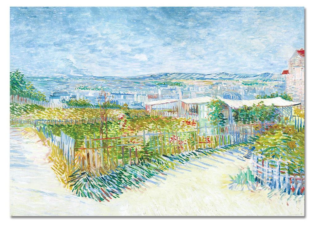 Giallobus - Montmartre hinter dem Moulin de la Galette - Vincent Van Gogh - 140L x 100B cm - Bild - Acrylglas