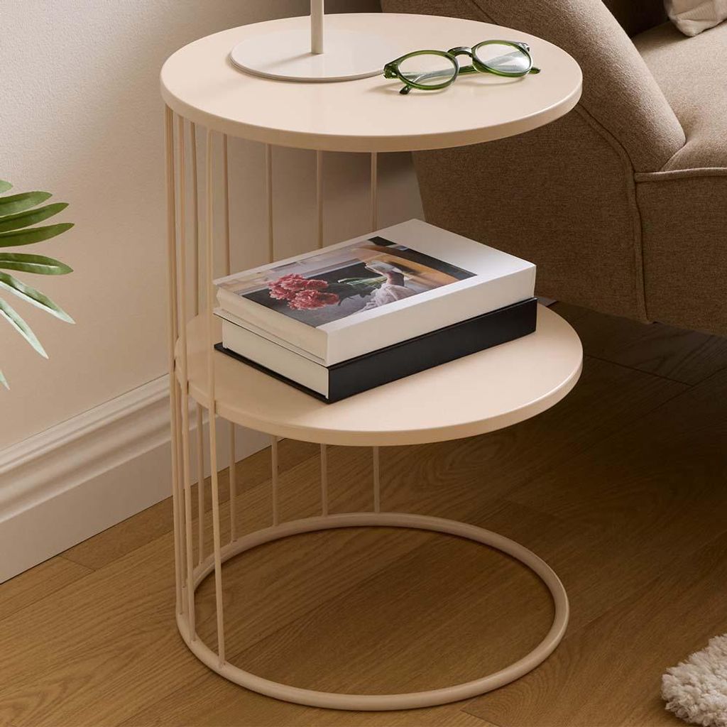 Eazy Living Odkládací stolek Ø 36 cm Destin Taupe Obrázek produktu 